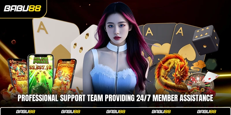 Professional support team providing 24/7 member assistance