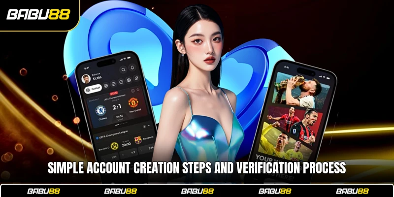 Simple account creation steps and verification process